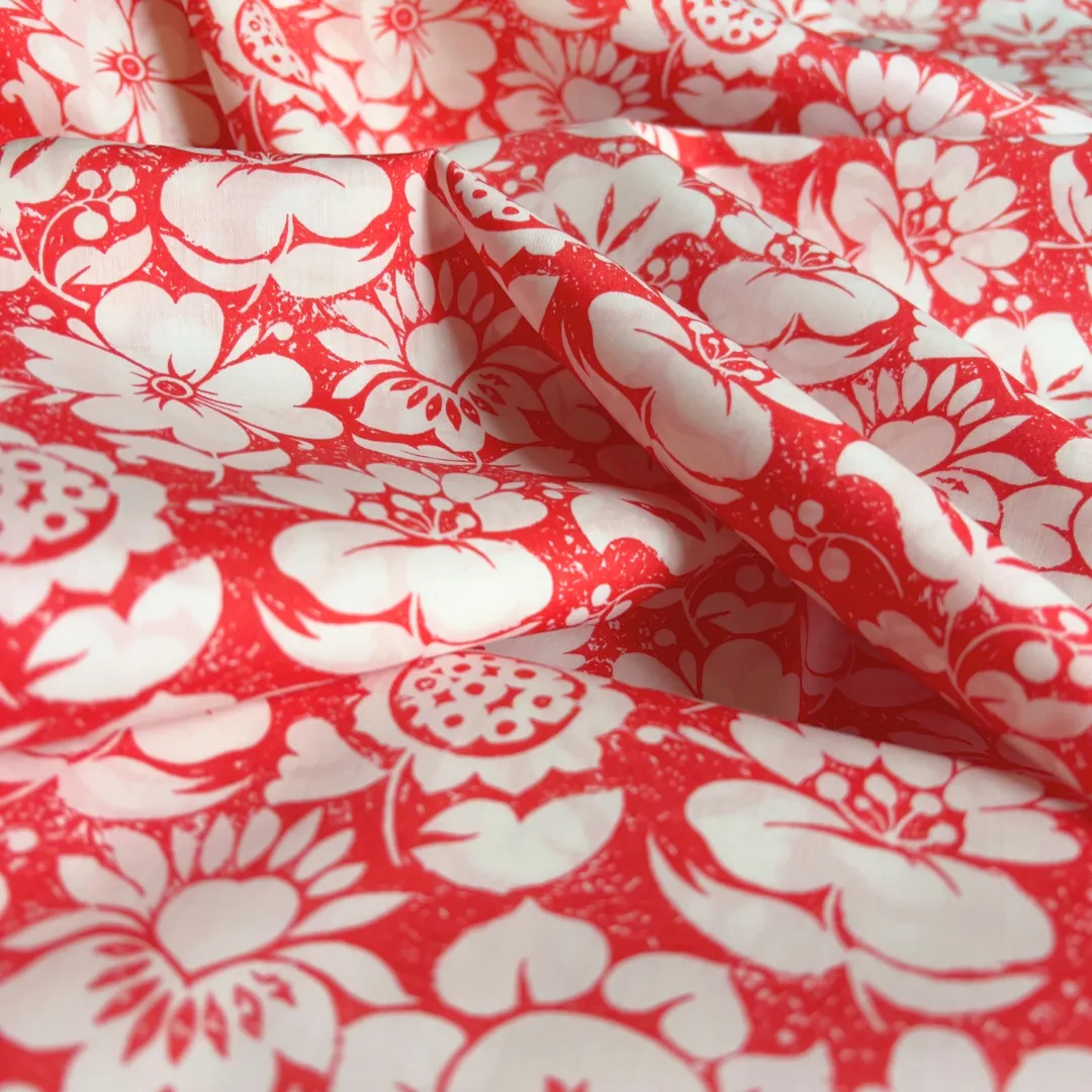 Liberty Fabrics Organic Tana Lawn - Margot Mary (red)