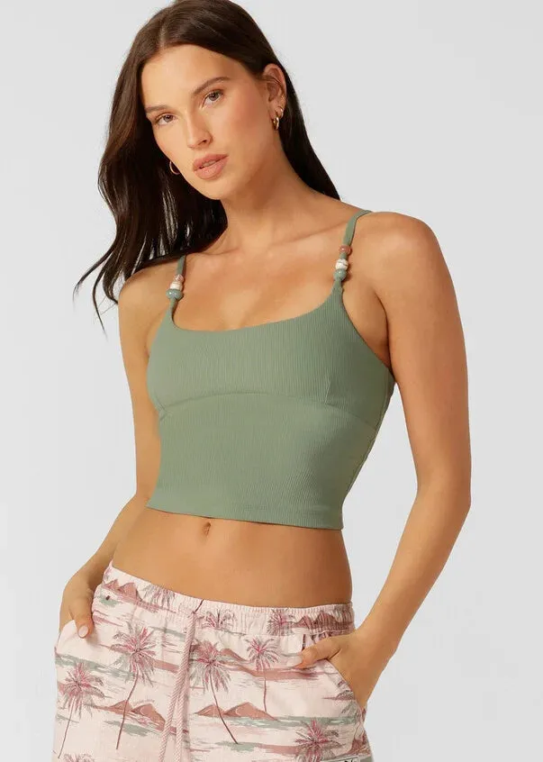 Lorna Jane Elemental Tank Bra Combo - Light Khaki