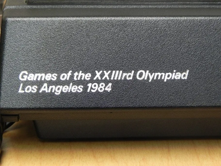 Los Angeles 1984 Olympics Commemorative Telephone with Gymnast Sculpture