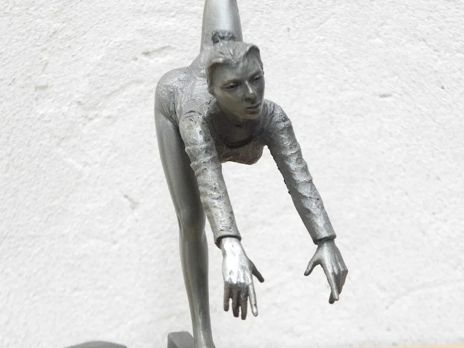 Los Angeles 1984 Olympics Commemorative Telephone with Gymnast Sculpture