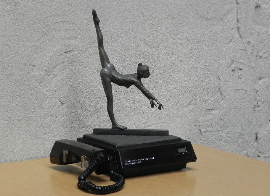 Los Angeles 1984 Olympics Commemorative Telephone with Gymnast Sculpture