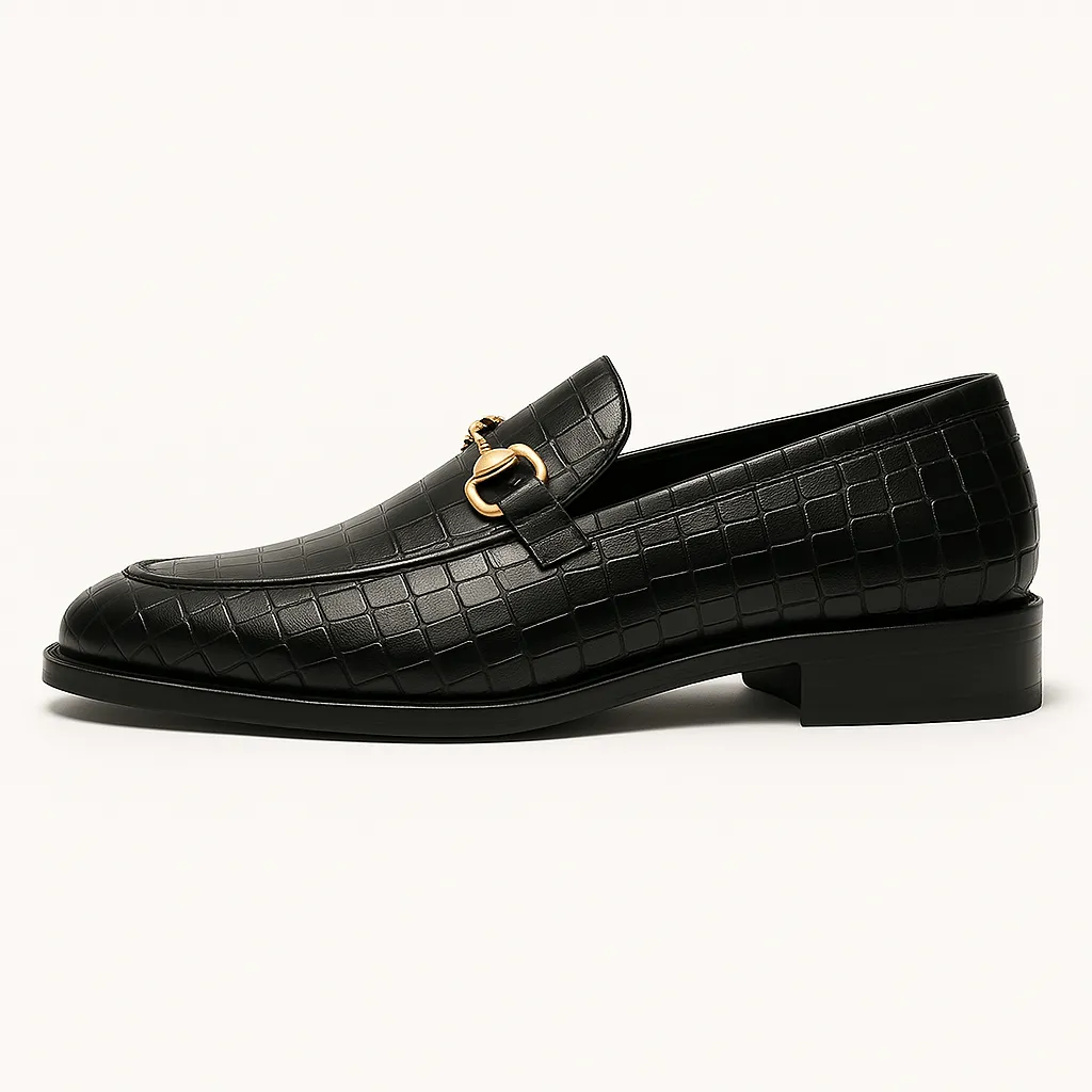 LumiNovi | The Alligator Print Loafers