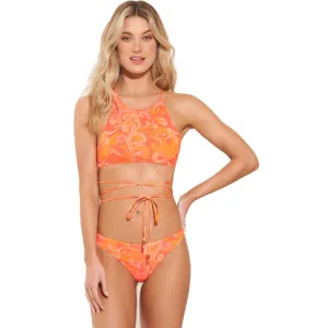MAAJI SWIRL TULIP BABYDOLL HIGH NECK TOP