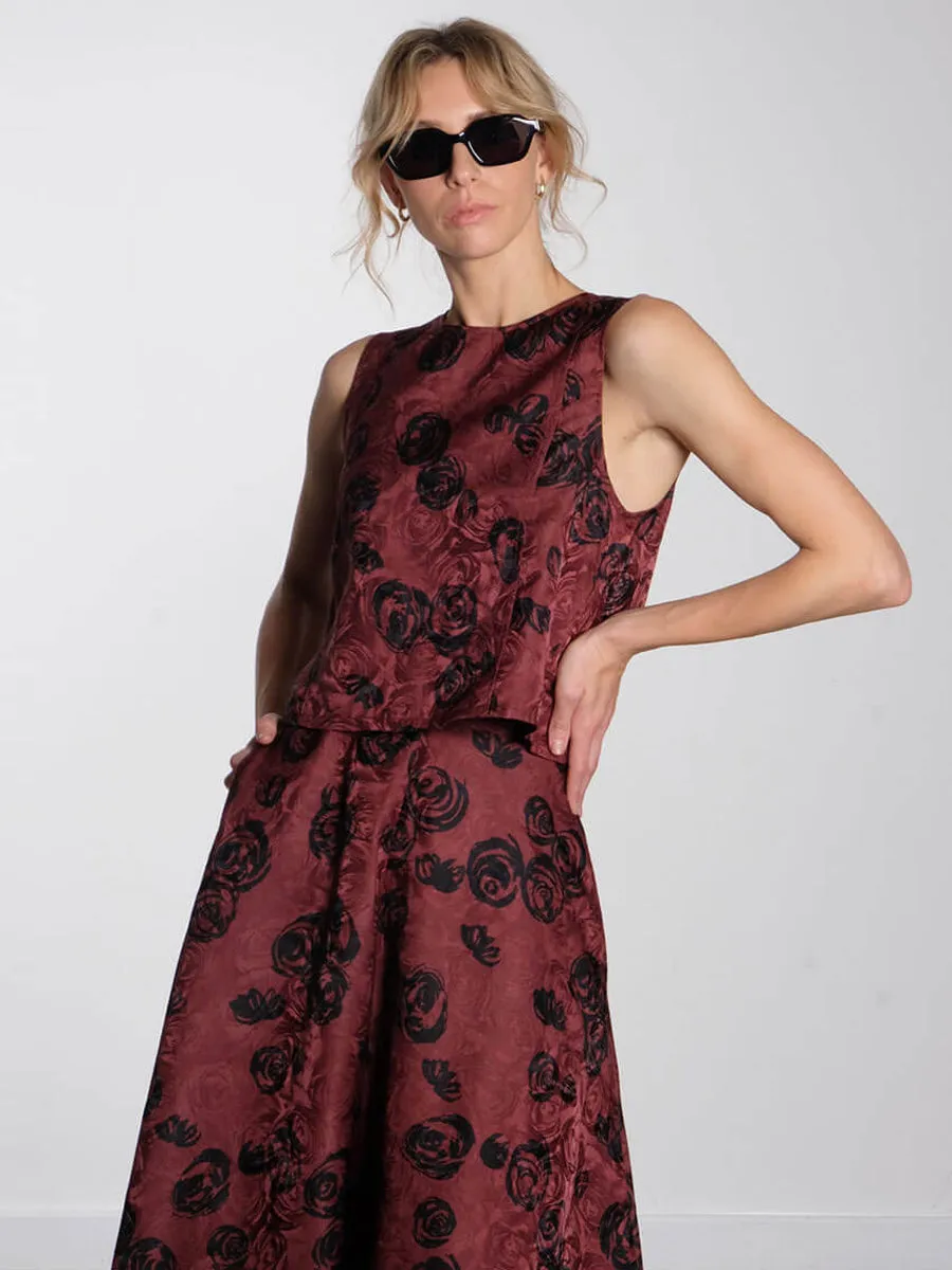 Madine Top - Bordeaux Rose