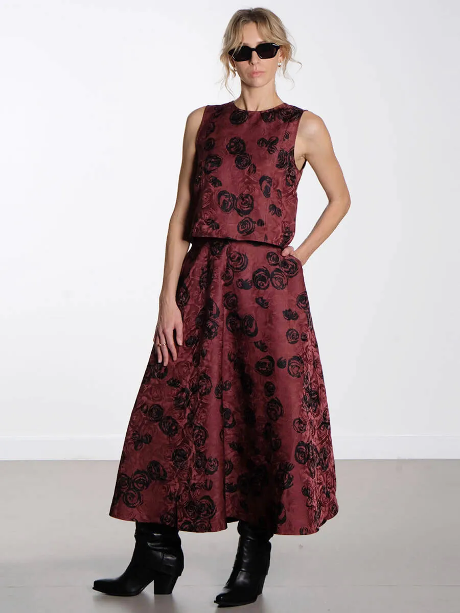 Madine Top - Bordeaux Rose
