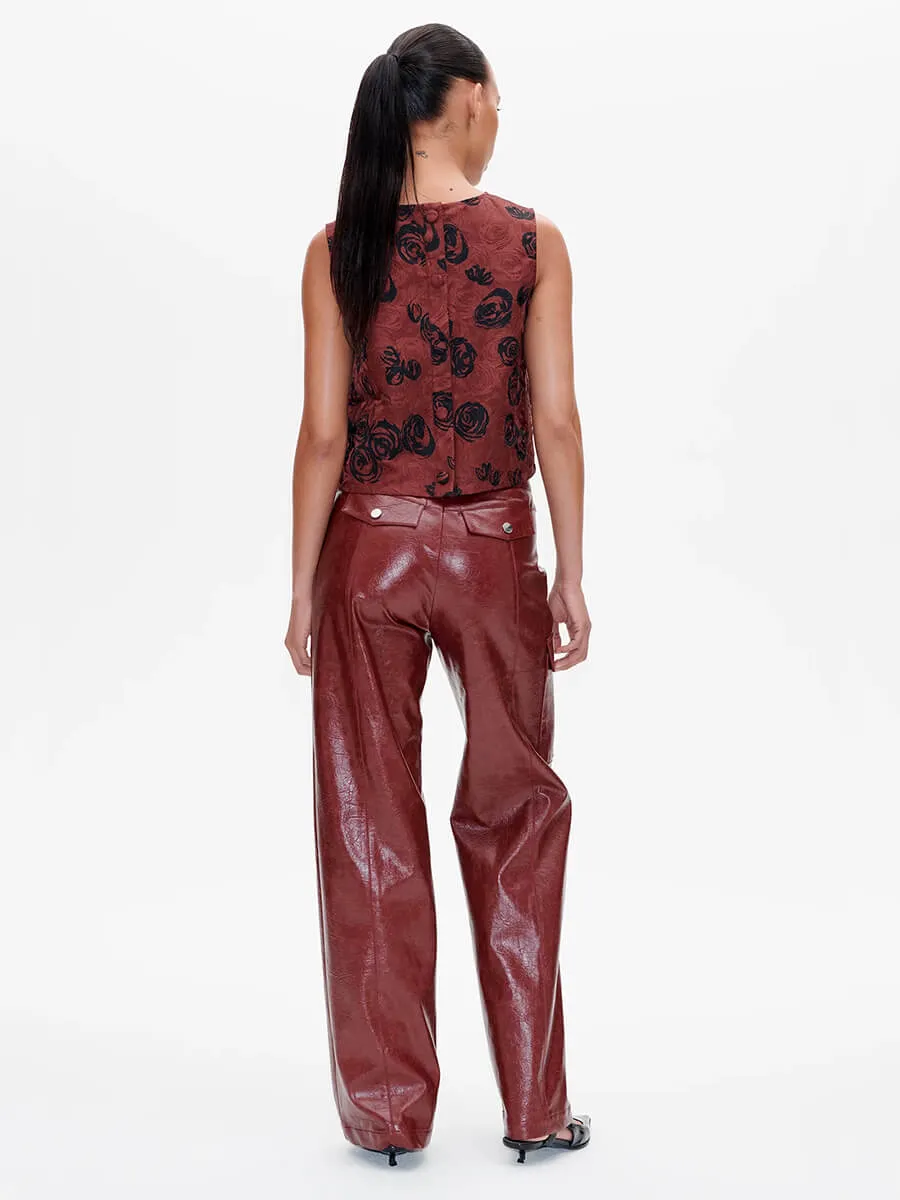 Madine Top - Bordeaux Rose