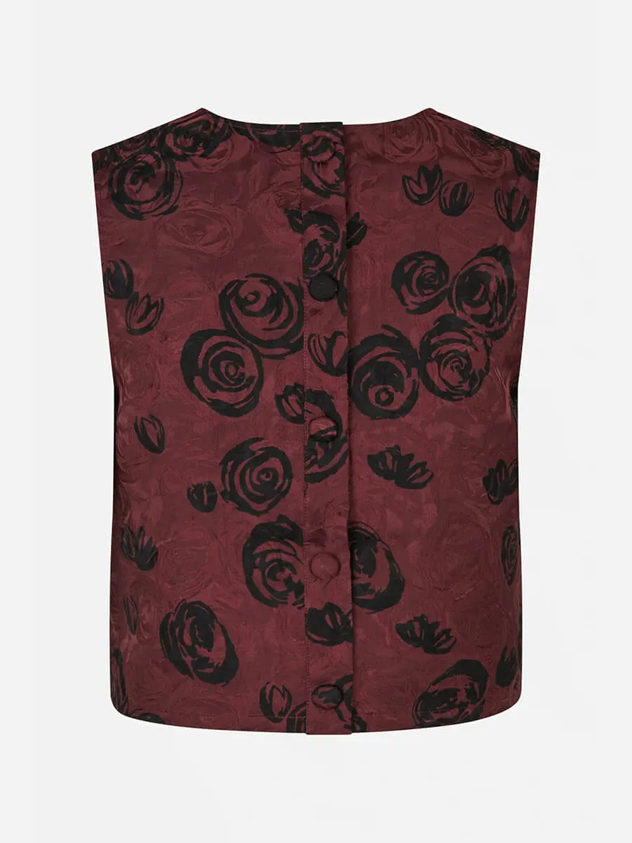 Madine Top - Bordeaux Rose
