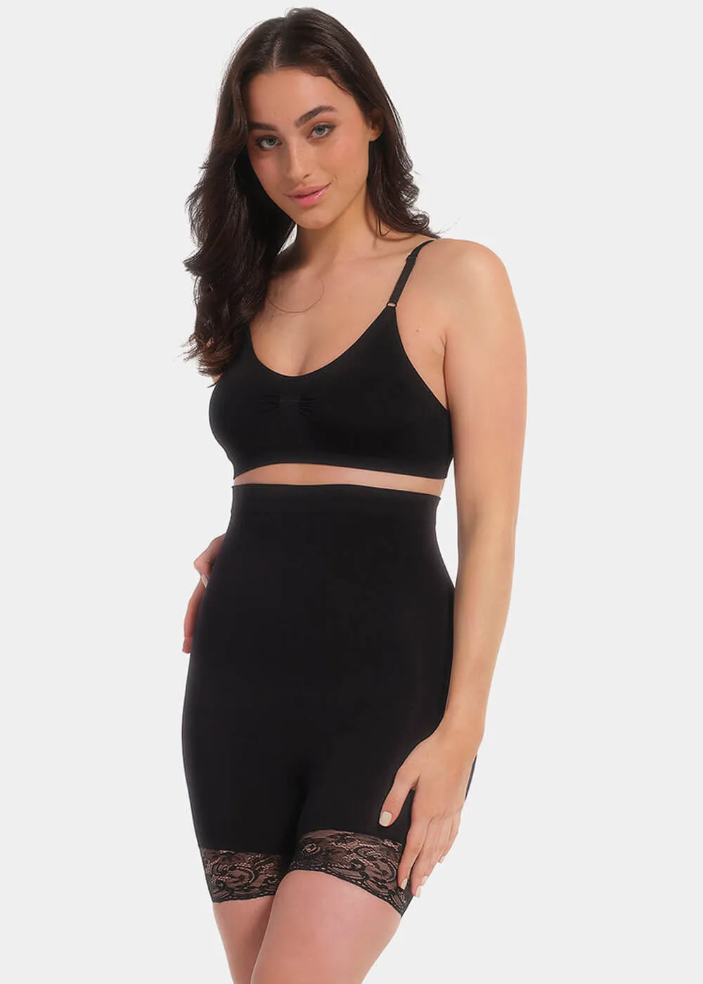 Magic Bodyfashion Comfort Lace High Short Black