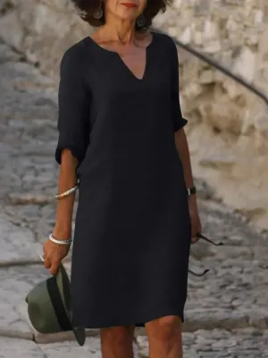 Mary | Elegant Dress with V-Neck