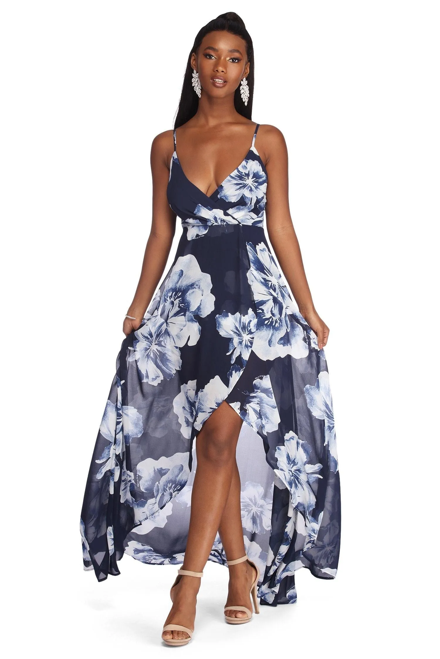 Mary Formal High Charming Low Chiffon Dress
