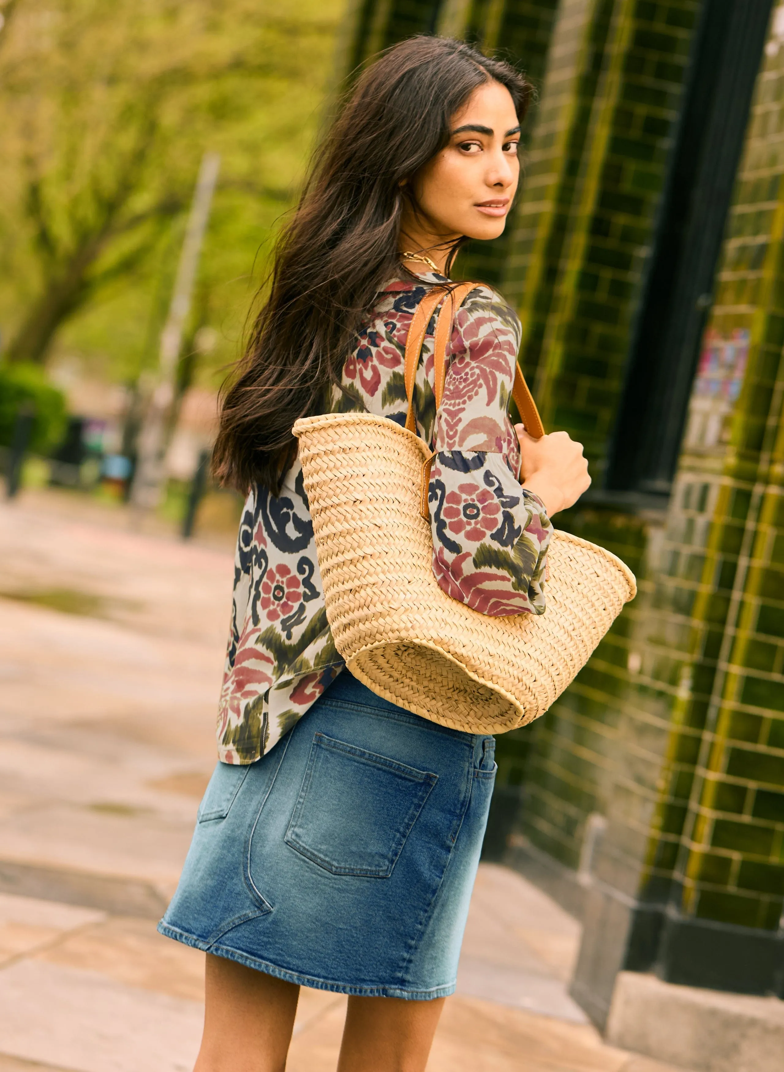 Mary Jayne LENZING™ ECOVERO™ Blouse | Coral Palm