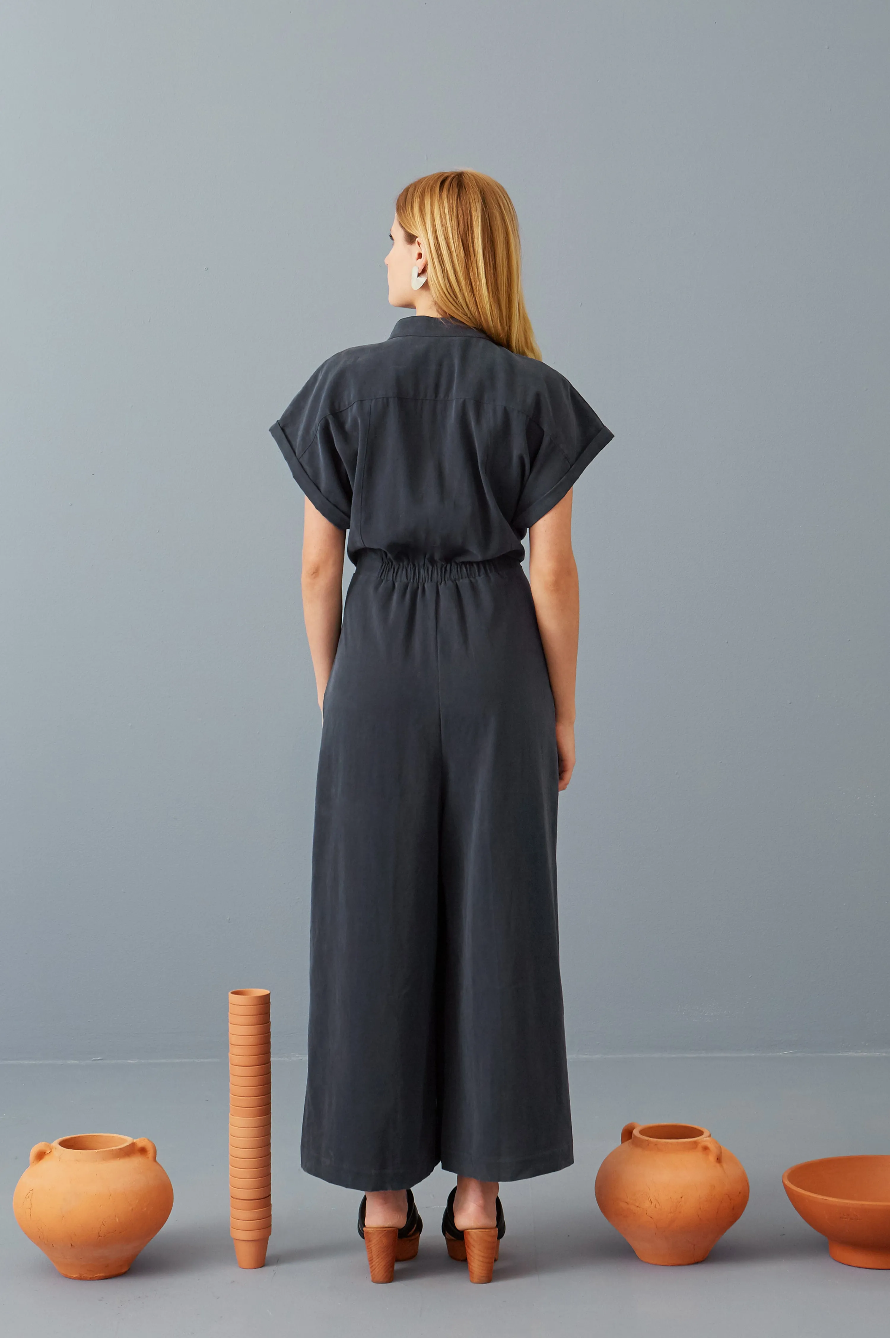 Mary Jo Jumpsuit in Fossil