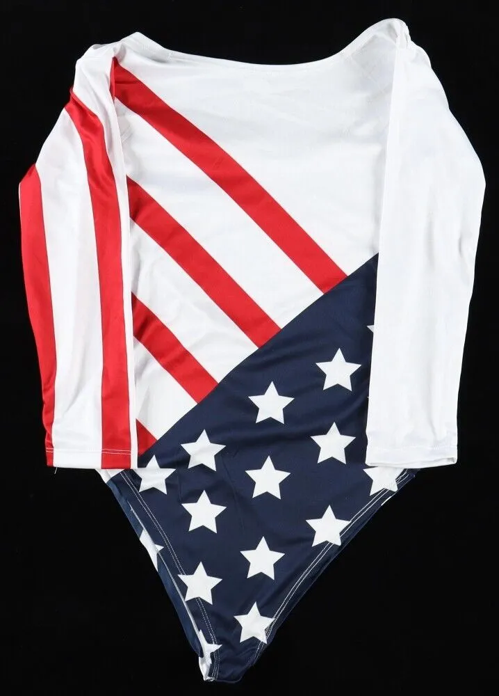 Mary Lou Retton Americas Sweetheart Signed Singlet / 1984 Summer Olympic Beckett