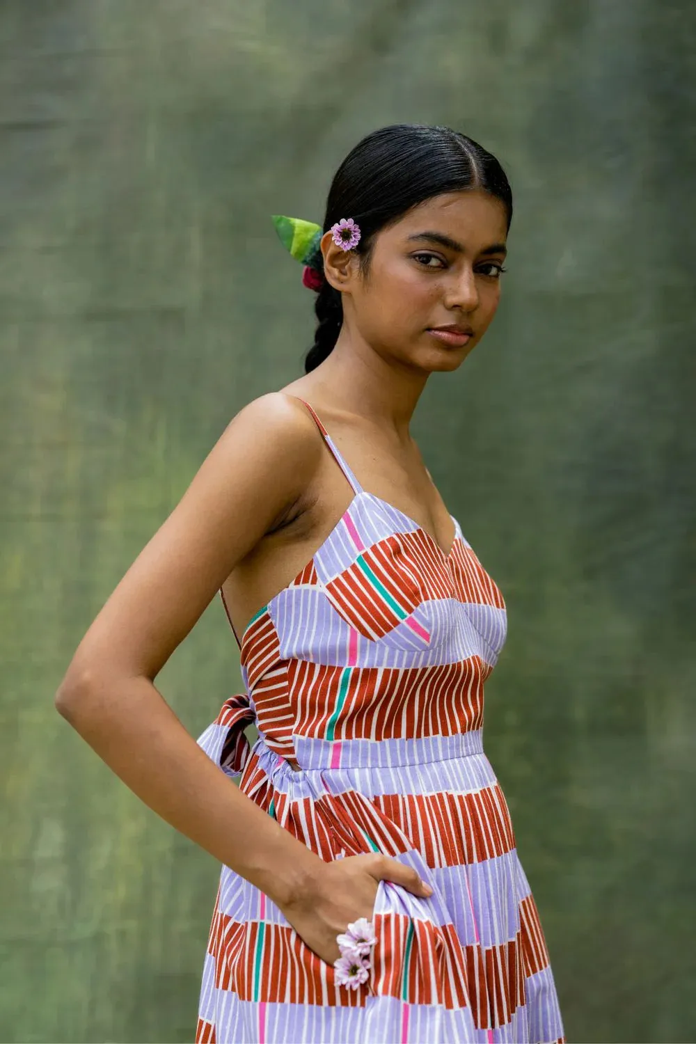 Mary | Striped Slip Dress