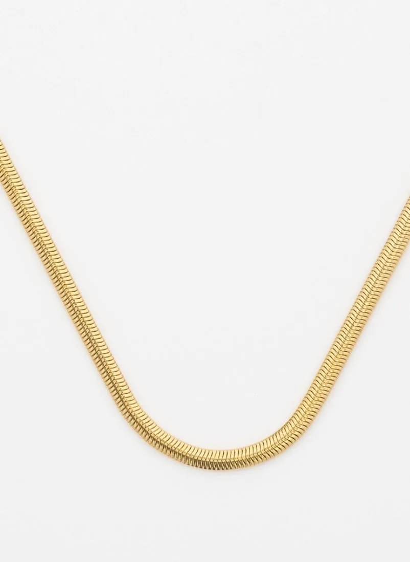 Matte Herringbone Necklace