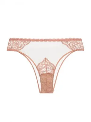 Mauvelous/Almond - Peony High Leg Minikini -