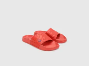 Men Self Design Slip-On Sliders