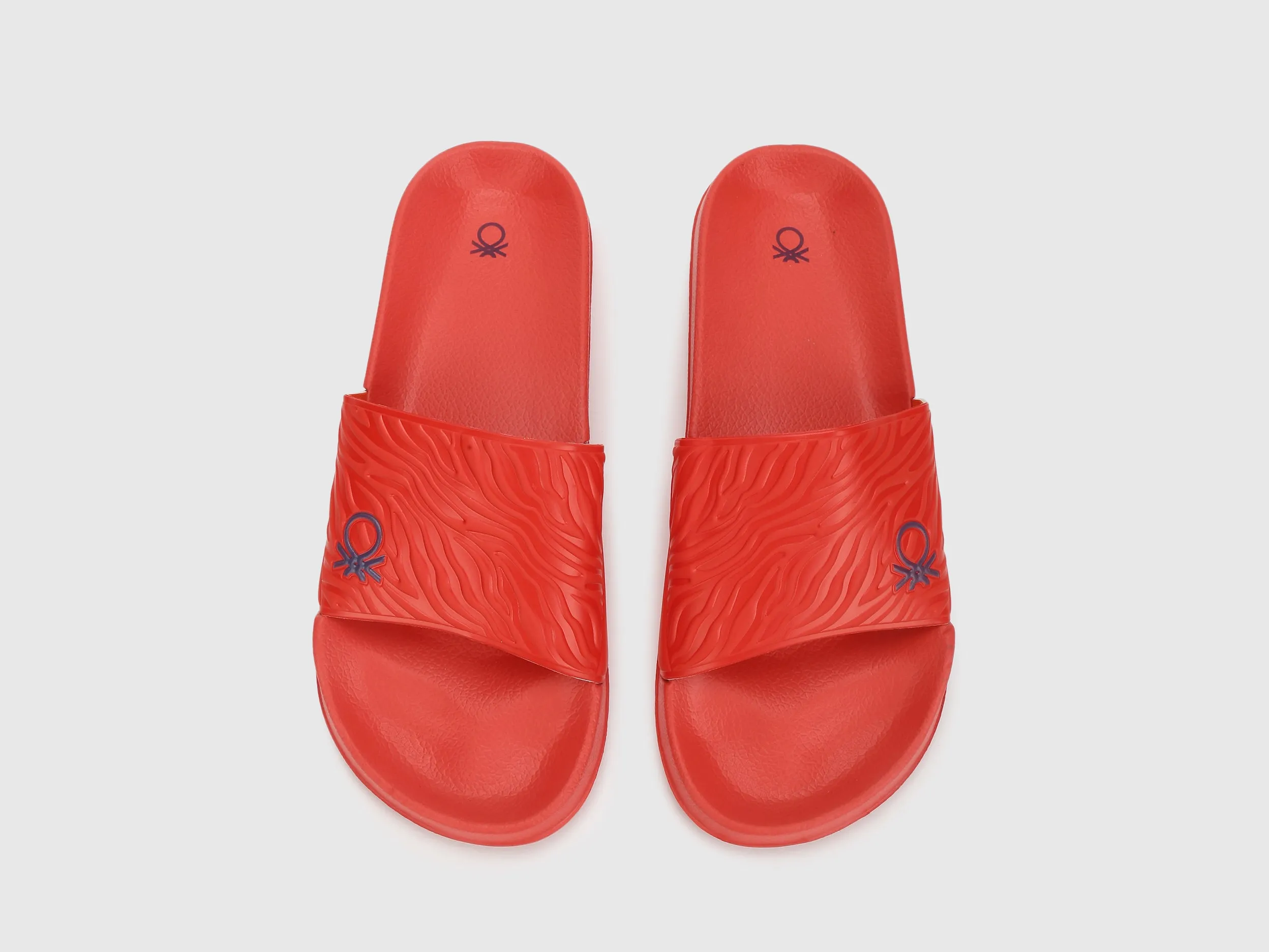 Men Self Design Slip-On Sliders
