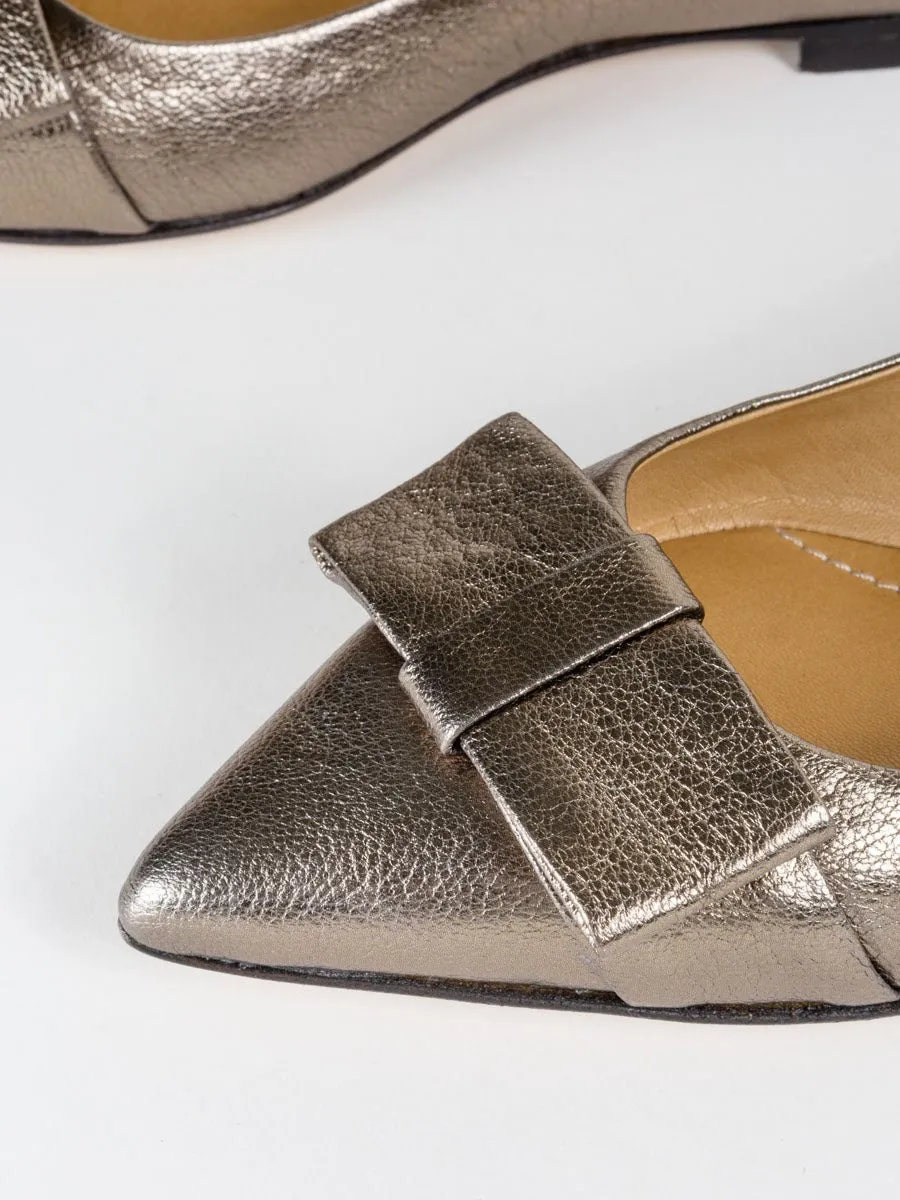 metallic flat - bronze