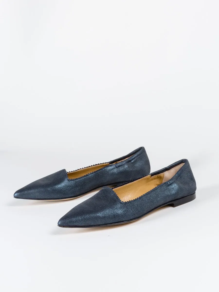 metallic loafer