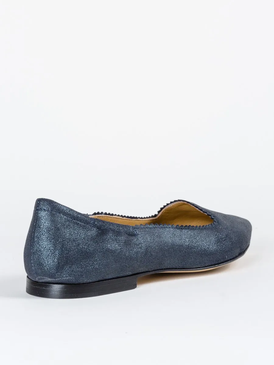metallic loafer