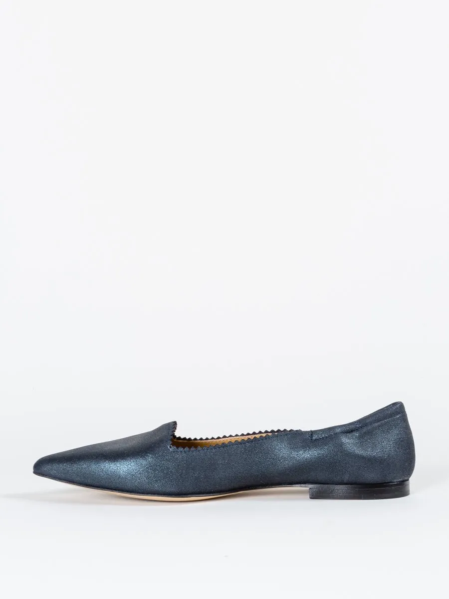 metallic loafer