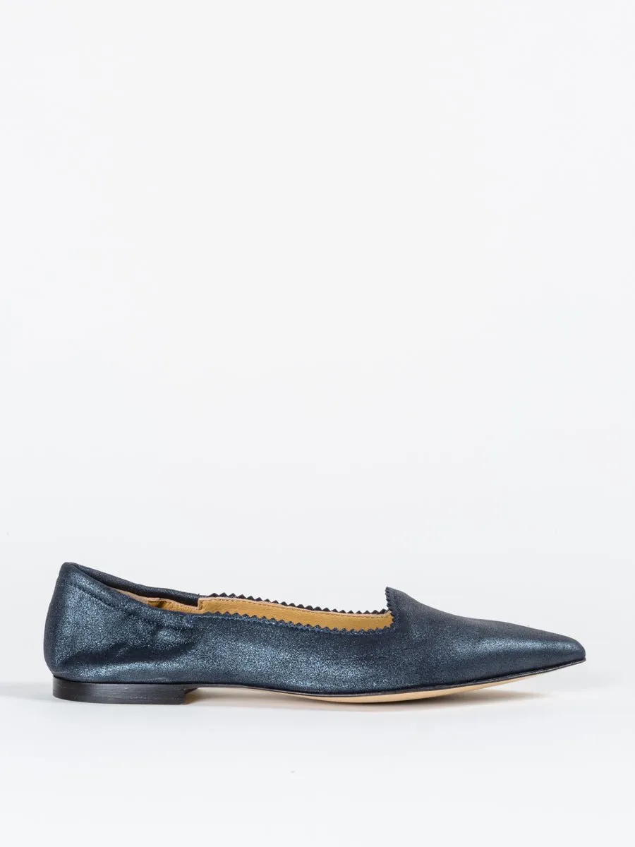 metallic loafer