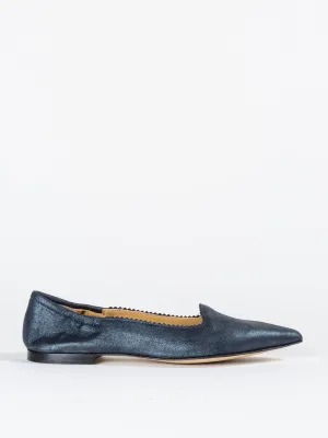 metallic loafer