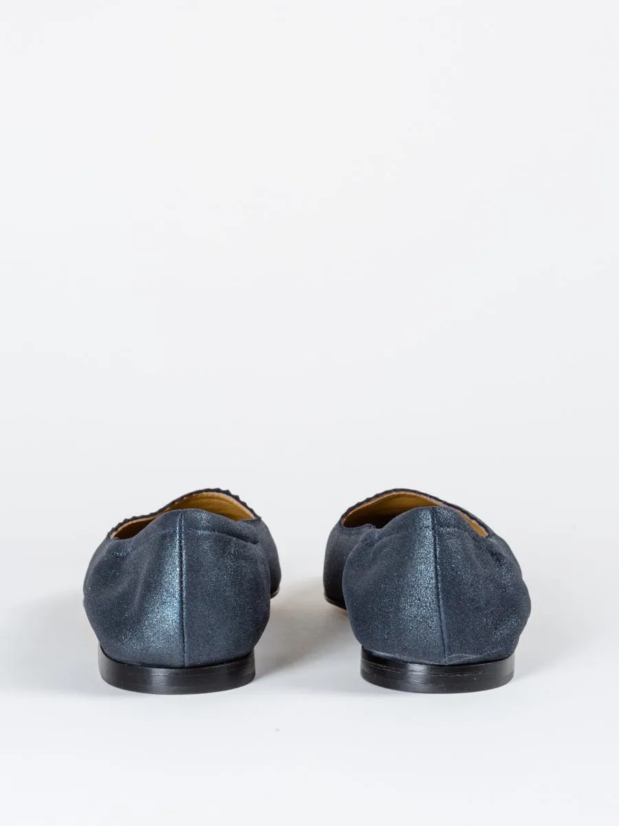 metallic loafer