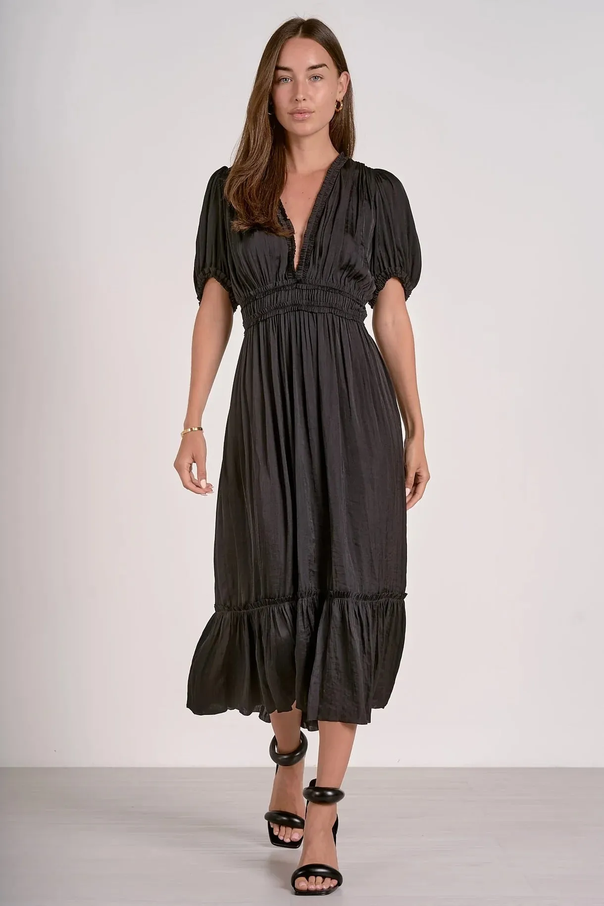 Midi V-Neck Dress