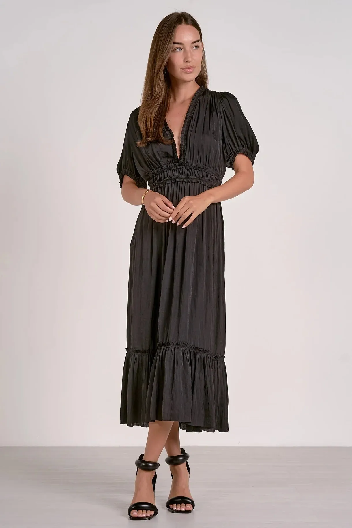 Midi V-Neck Dress