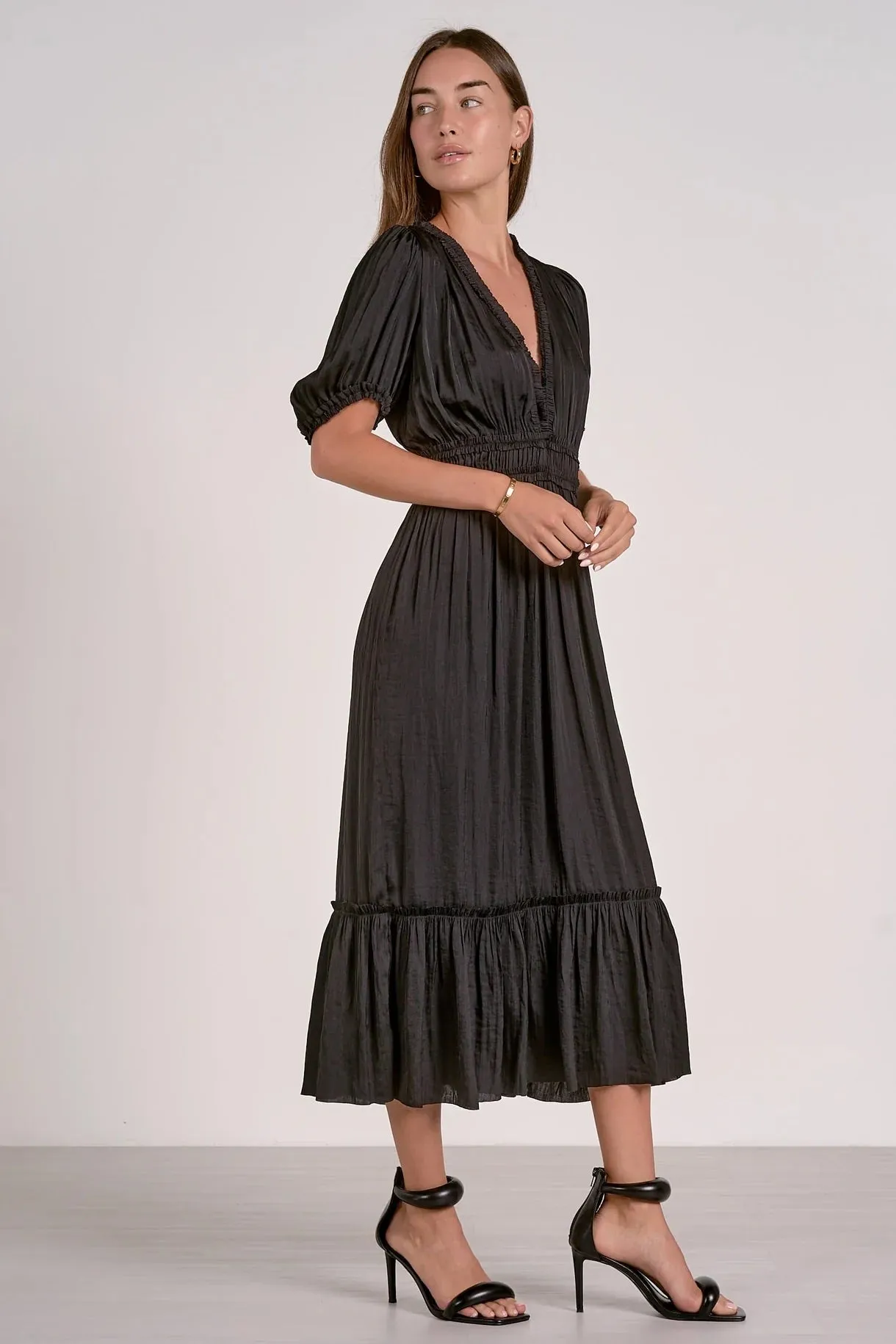 Midi V-Neck Dress