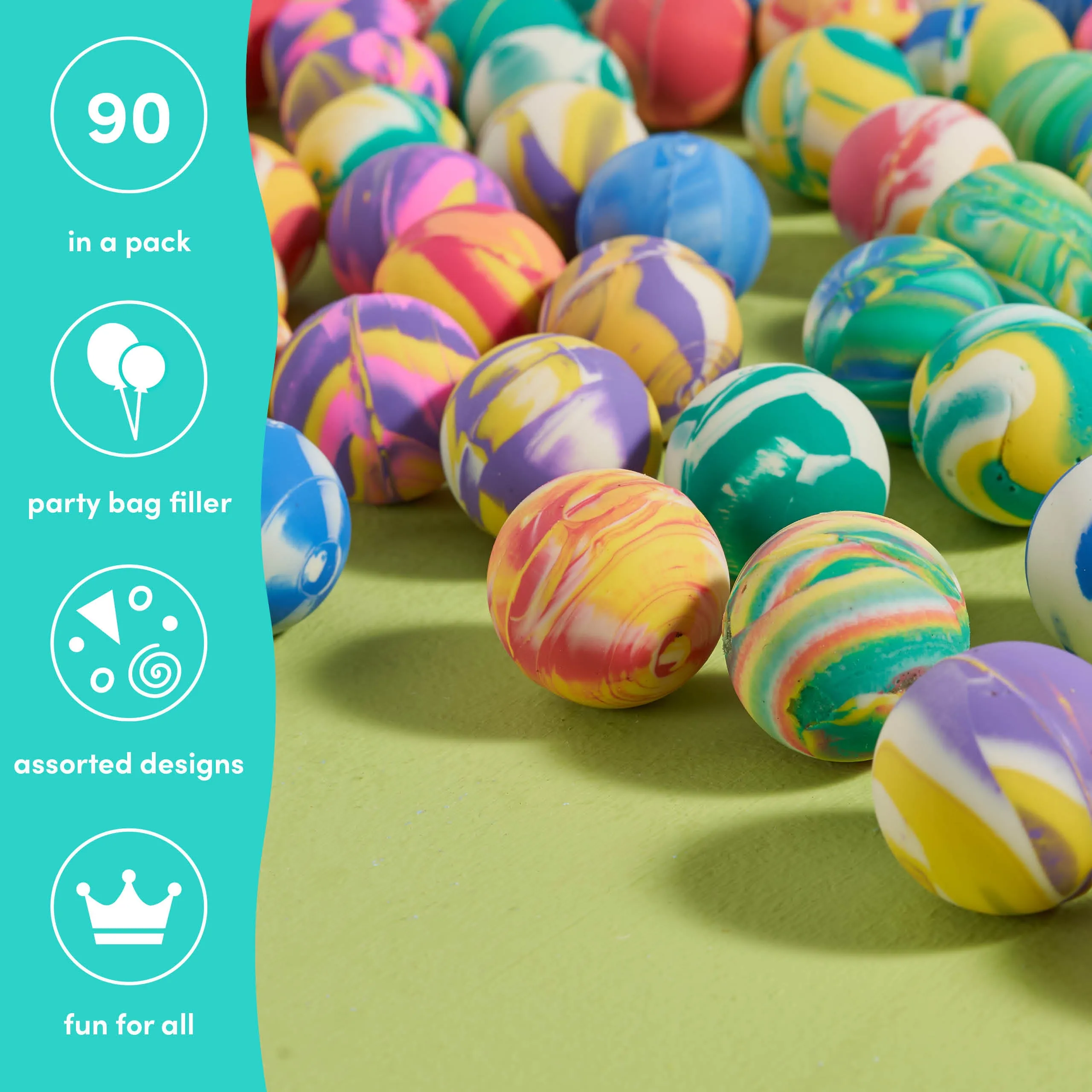 Mini Marble Effect Bouncy Balls