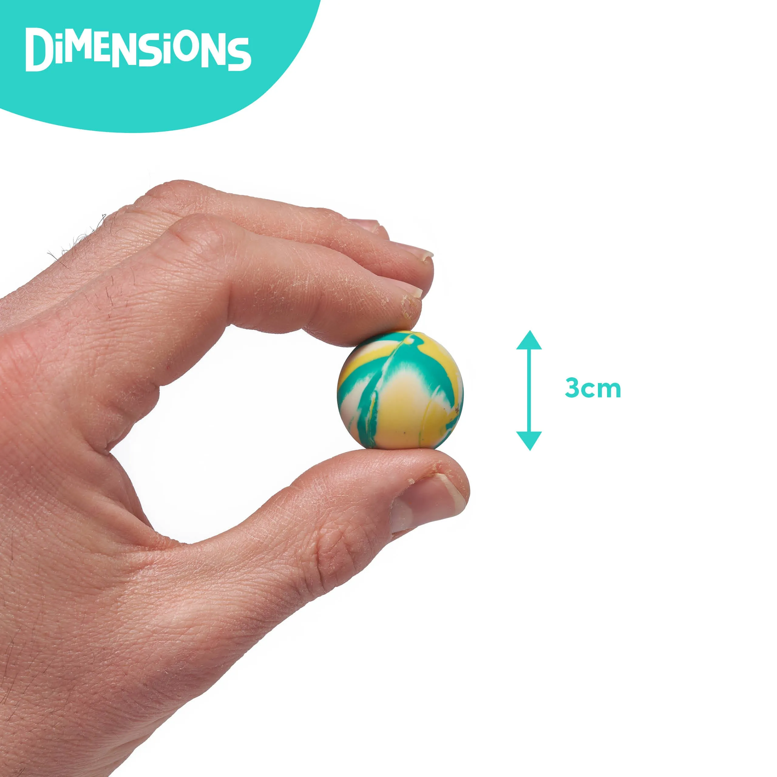 Mini Marble Effect Bouncy Balls