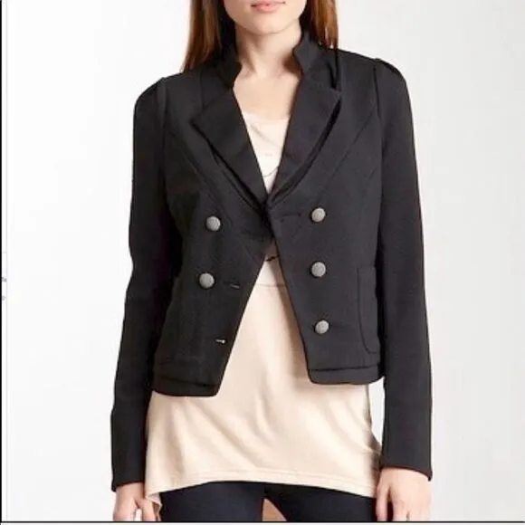 Mischa Barton Mary Jane Jacket in Black Size S NWOT