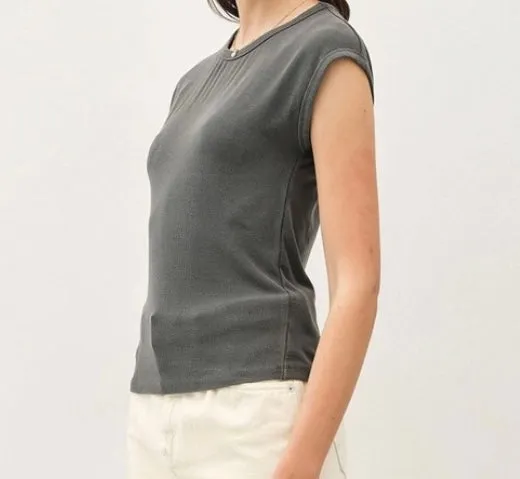 Molly Blouse in Charcoal