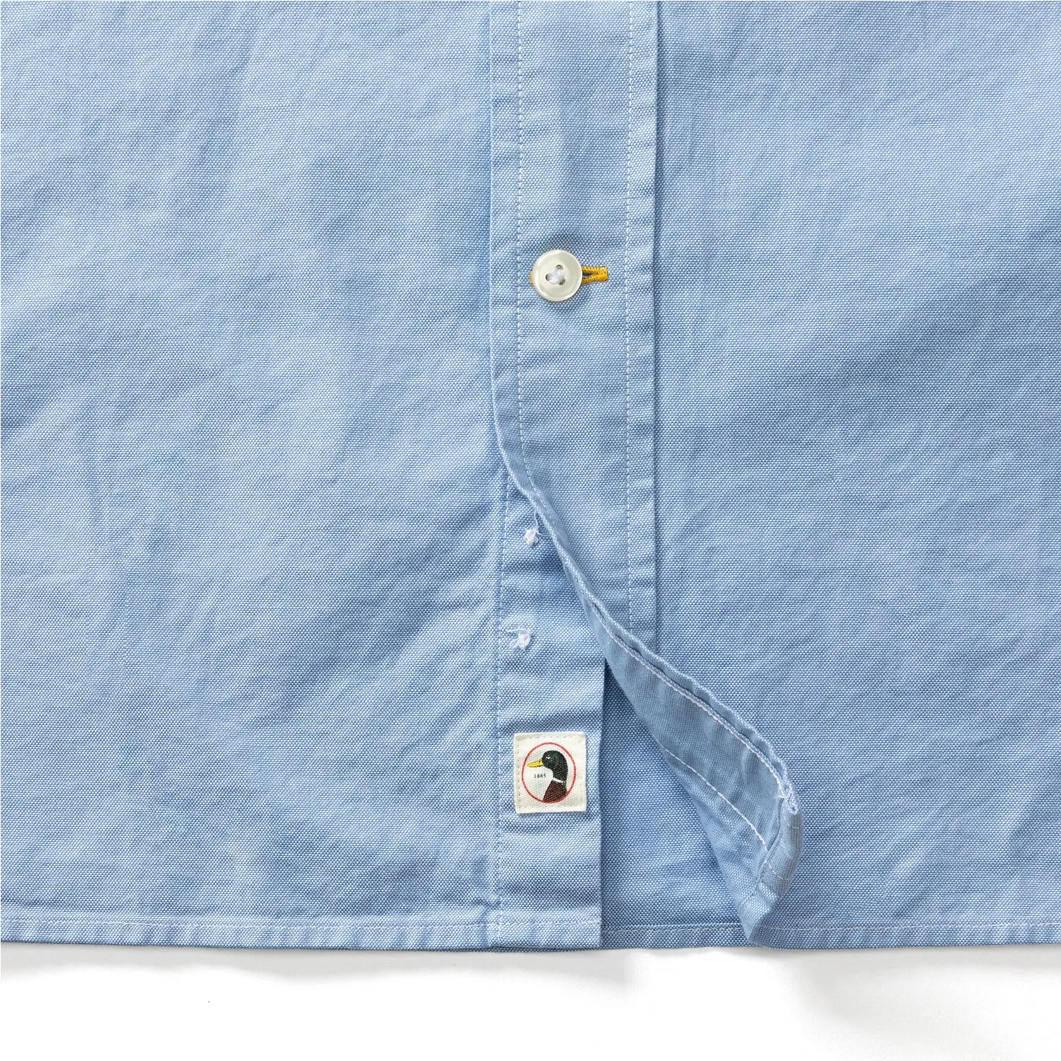 Morris Solid Cotton Oxford Sport Shirt - Blue