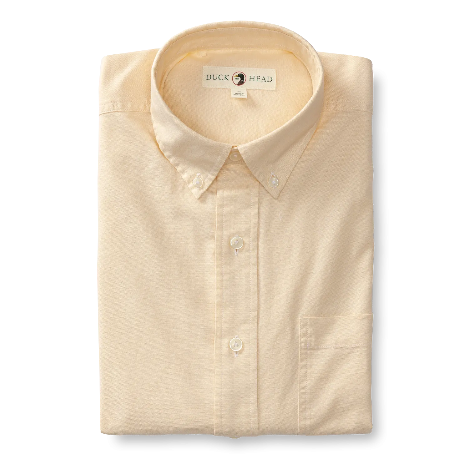 Morris Solid Cotton Oxford Sport Shirt - Golden Yellow