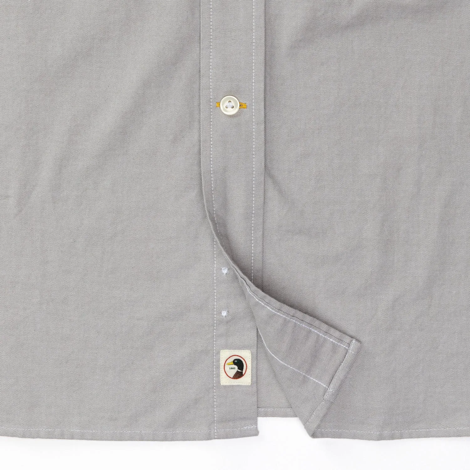Morris Solid Cotton Oxford Sport Shirt - Placid Grey