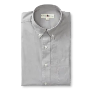 Morris Solid Cotton Oxford Sport Shirt - Placid Grey