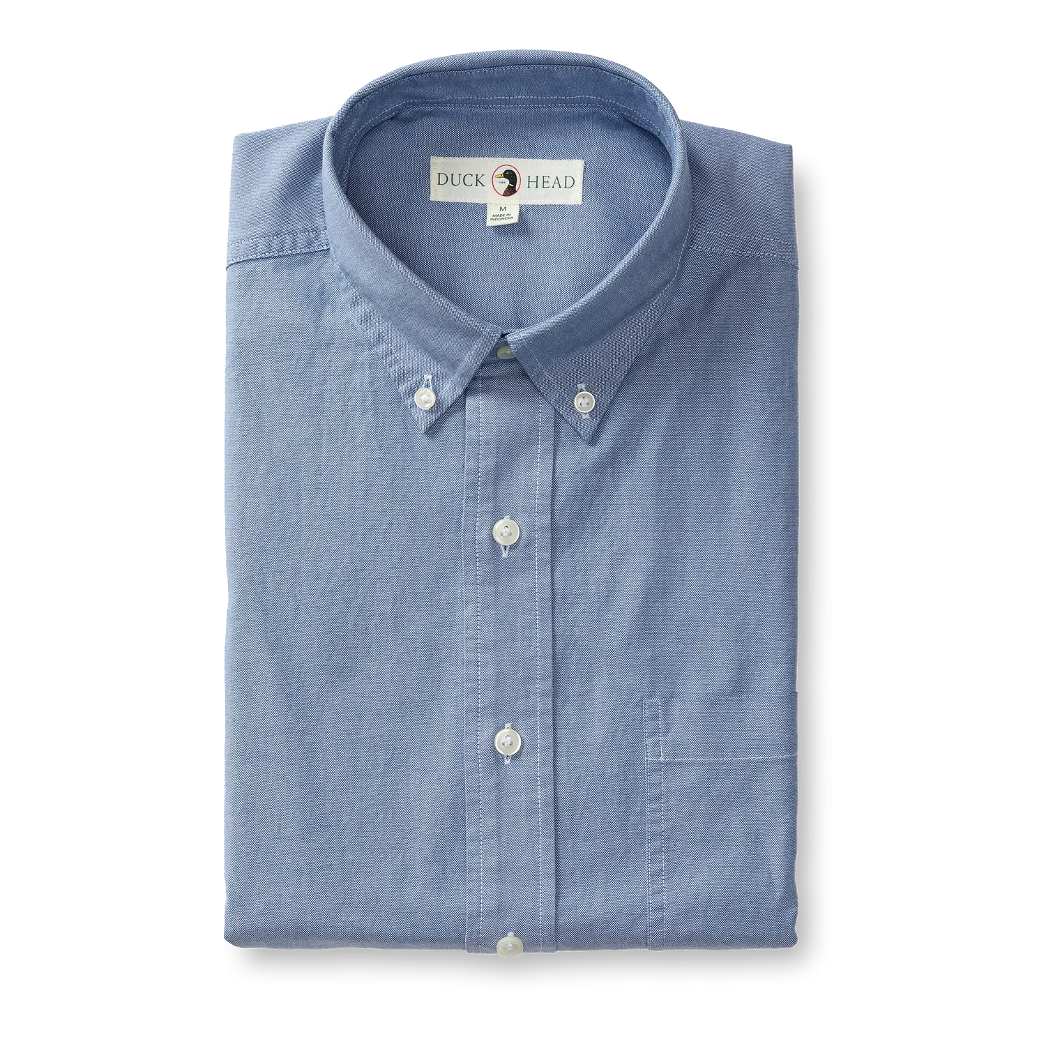 Morris Solid Cotton Oxford Sport Shirt - Varsity Blue