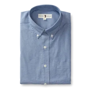 Morris Solid Cotton Oxford Sport Shirt - Varsity Blue