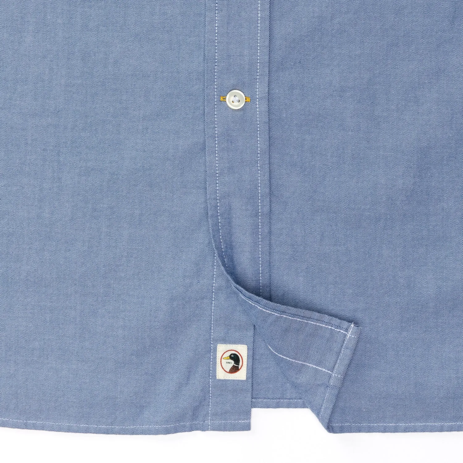 Morris Solid Cotton Oxford Sport Shirt - Varsity Blue