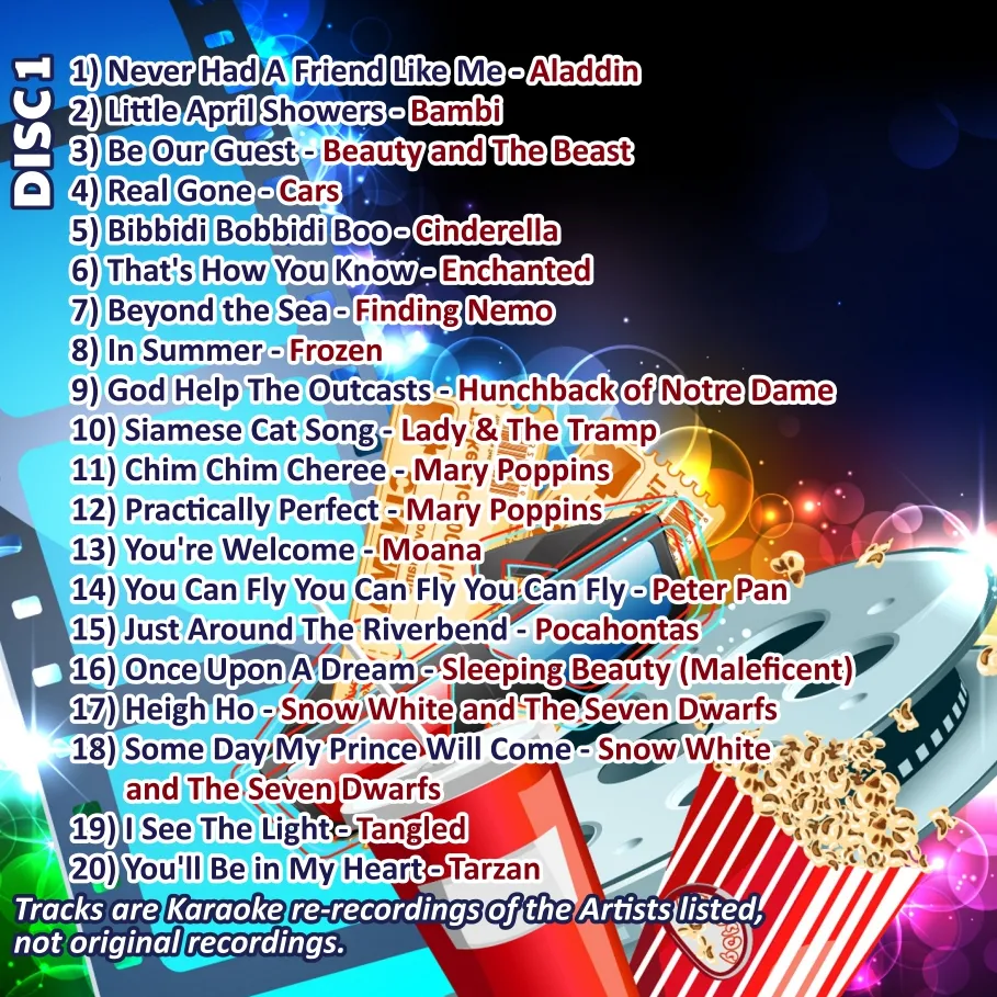 Mr Entertainer Big Karaoke Hits of Kids Movies Vol. 2