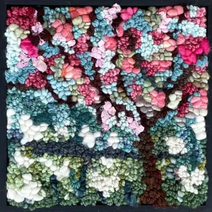 Mystery of the Blossoming Branch - 8" x 8" Framed