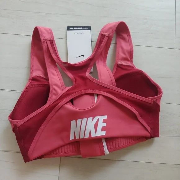 NIKE NEW Dri-FIT Shape Front Zip Sports Bra