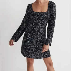 NWT Madewell Seamed Long-Sleeve Mini Dress in Ditsy Floral!!!