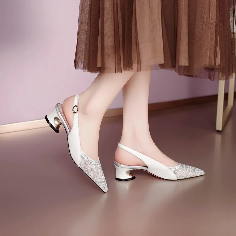 Office Lady Bling Women Shoes Sandals