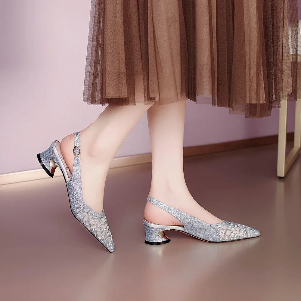 Office Lady Bling Women Shoes Sandals