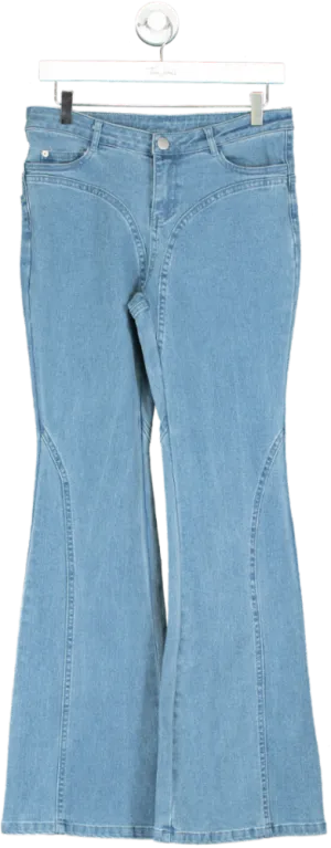 Oh Polly Blue Flared Jeans UK 8